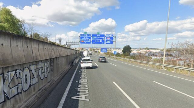 A-49, a su paso por Camas (lugar del incidente)