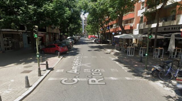 Calle Amador de los Ríos, Sevilla (lugar del atropello)