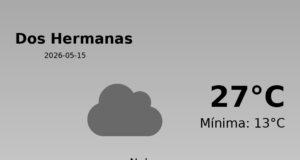 Previsión de la AEMET en Dos Hermanas hoy 15 de Mayo de 2026