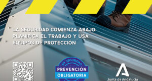 La Junta de Andalucía lanza campaña para prevenir caídas en altura desde cubiertas ligeras